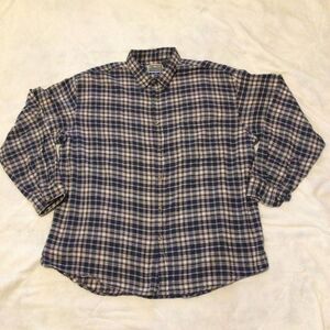 Big Creek Clothing Co Mens 2XL Blue Flannel Plaid Long Sleeve‎ Shirt